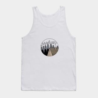 ClipArt Winter Wonderland Night Graphic Tank Top